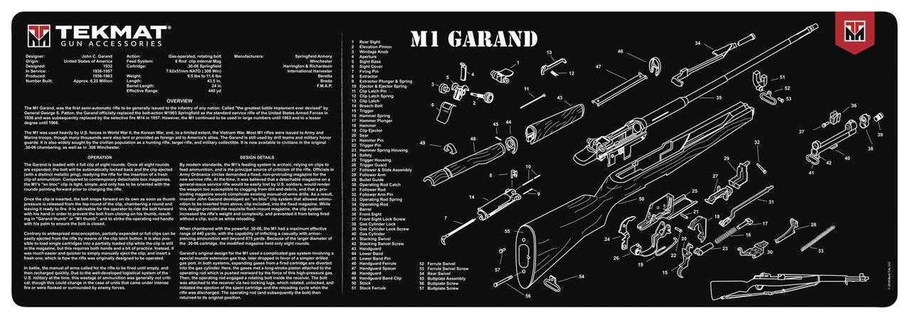 Gsm TekMat 12x36 Gun Cleaning Mat - M1 Garand