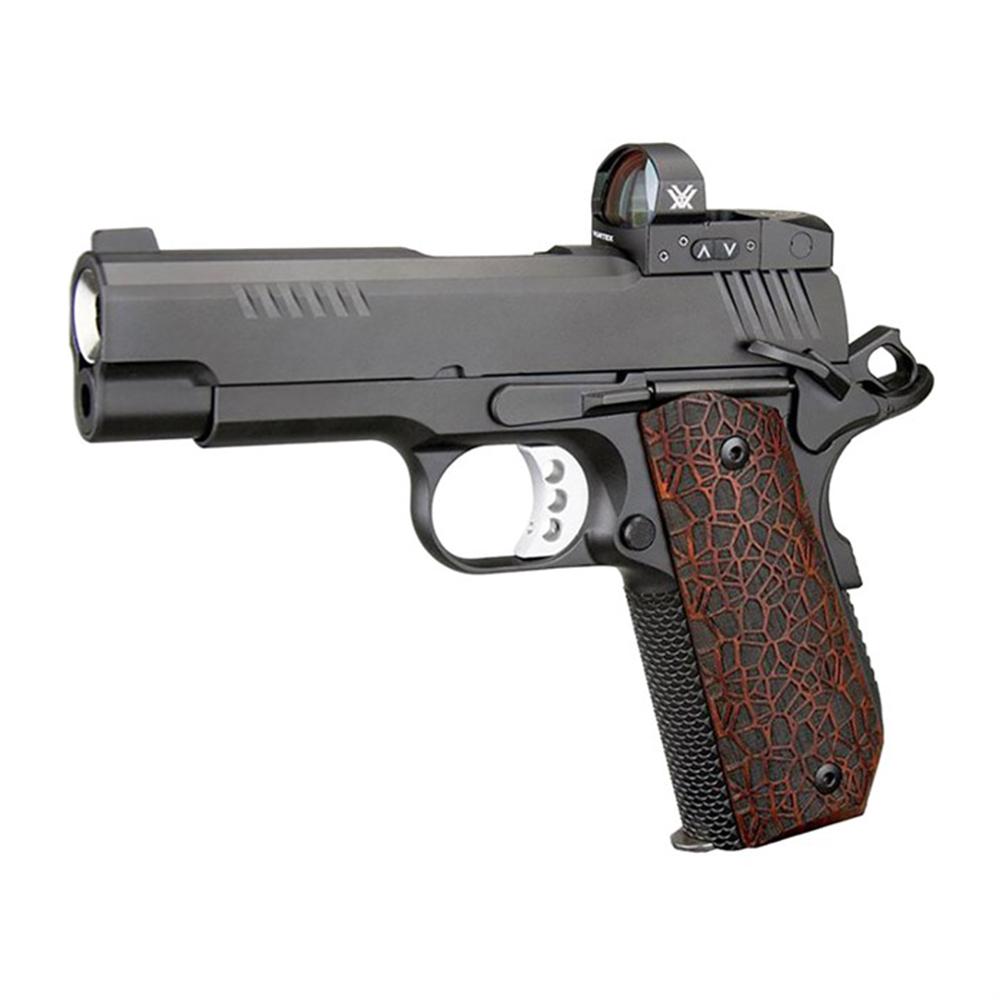 Ed Brown KC9 G4 VTX Handgun 9mm Luger 9rd Magazines (2) 4" Barrel Black with Brown Grip and Thumb Safety and Vortex Venom Red Dot