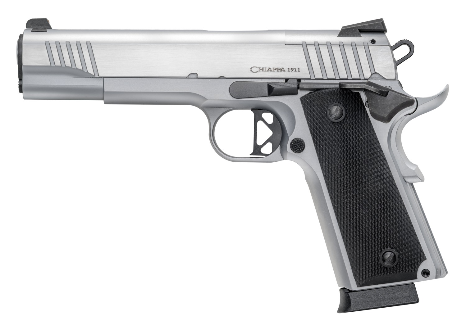 Chiappa 1911 Superior OR Handgun .45 ACP 8rd Magazine 5" Barrel Stainless with Walnut Grips