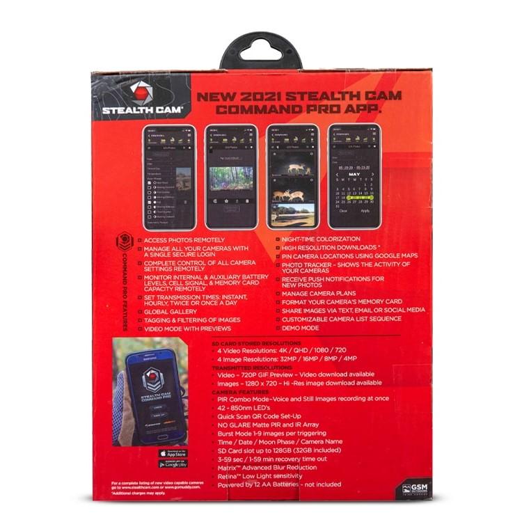 Gsm StealthCam DS4K Transmit Cellular Trail Camera 32MP Grey