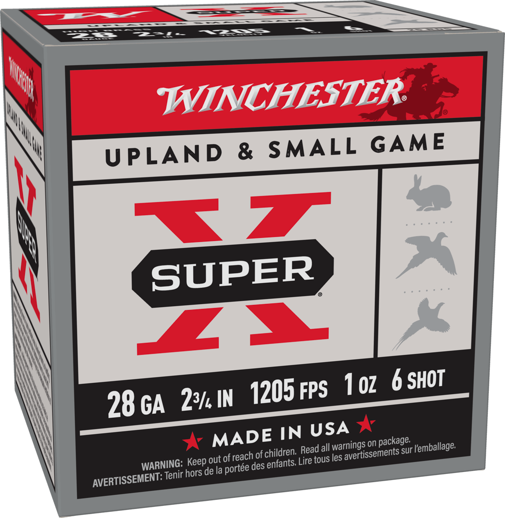 Winchester Super-X Game Shotshells 28 ga 2-3/4" 1 oz 1205 fps #6 25/ct