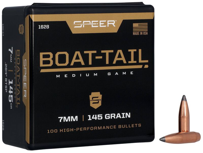 Speer Boat Tail Rifle Bullets .28/7mm .284" 145 gr SBTSP 100/ct