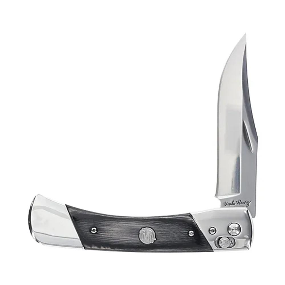 Battenfeld Knives Uncle Henry PLB7 Bear Paw Folding Knife 3-4/5" Clip Point Blade Black