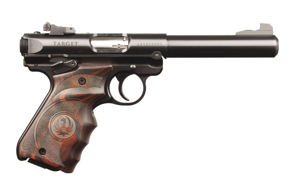 Sturm Ruger & Co Ruger MK IV Target Handgun .22 LR 10rd Magazines(2) 5.5" Barrel Wood Grips