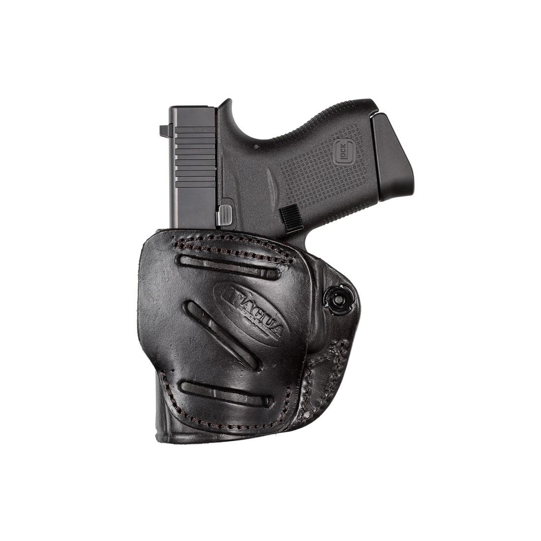 Tagua Gun Leather TX 1836 by Tagua FOR S&W J Frame / Ruger LCR / Bodyguard 38-Black-R/H