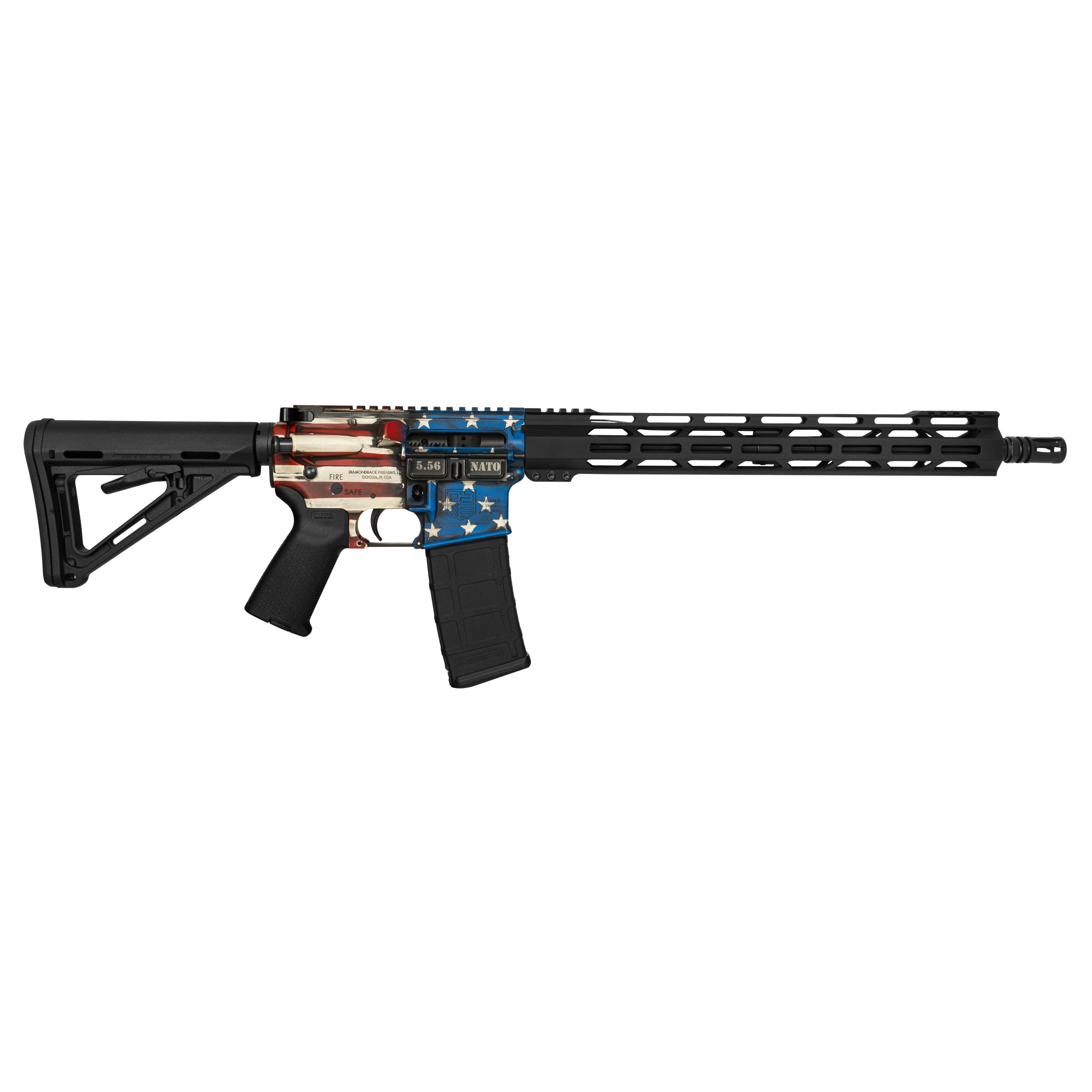 DiamondBack DBF DB15 5.56 RFL 16B 30R TL AMERICAN FLAG