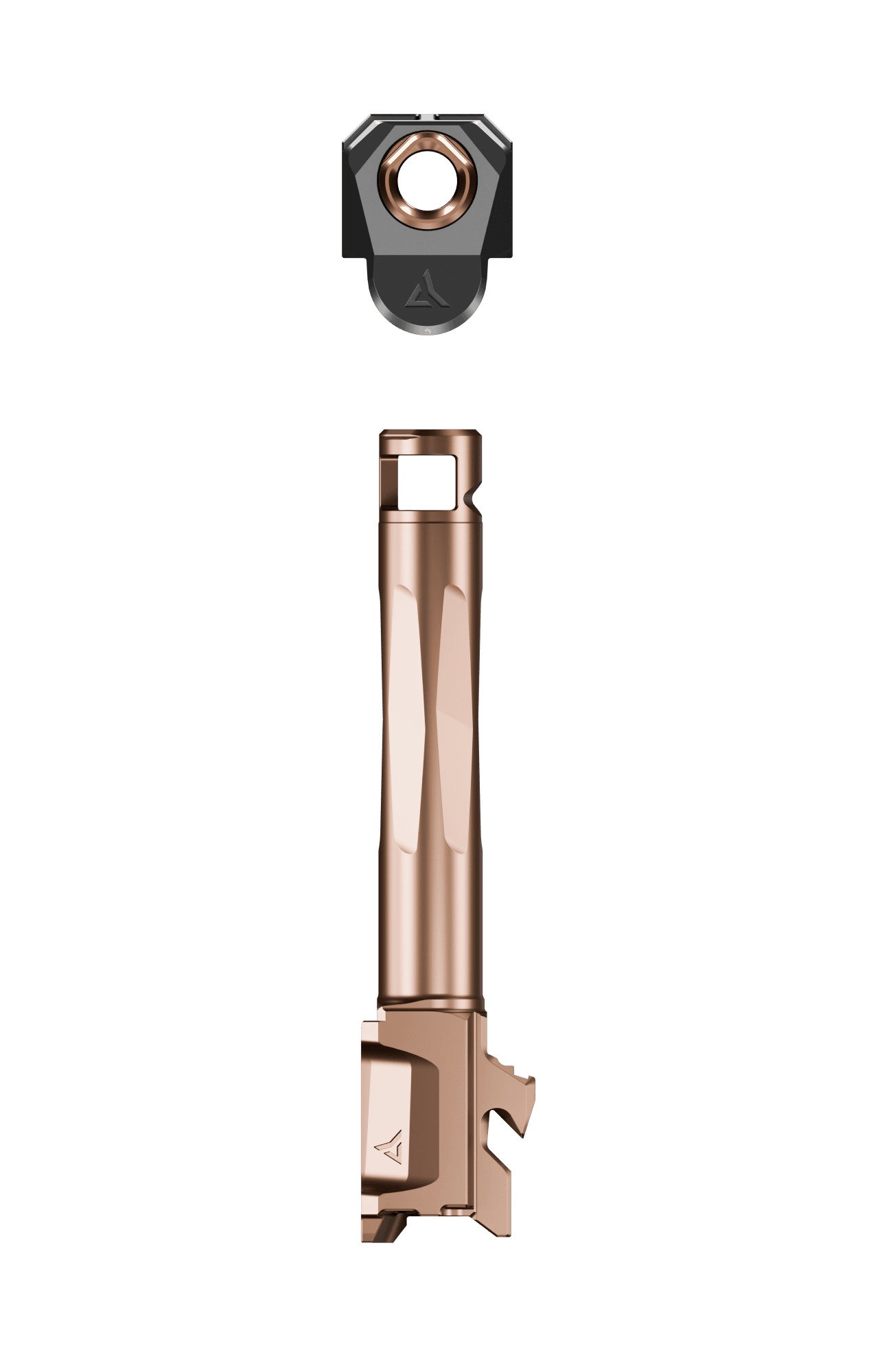 Radian Weapons Afterburner and Ramjet Combo Ported Barrel and Compensator for Glock Gen 6 19/45 Bronze