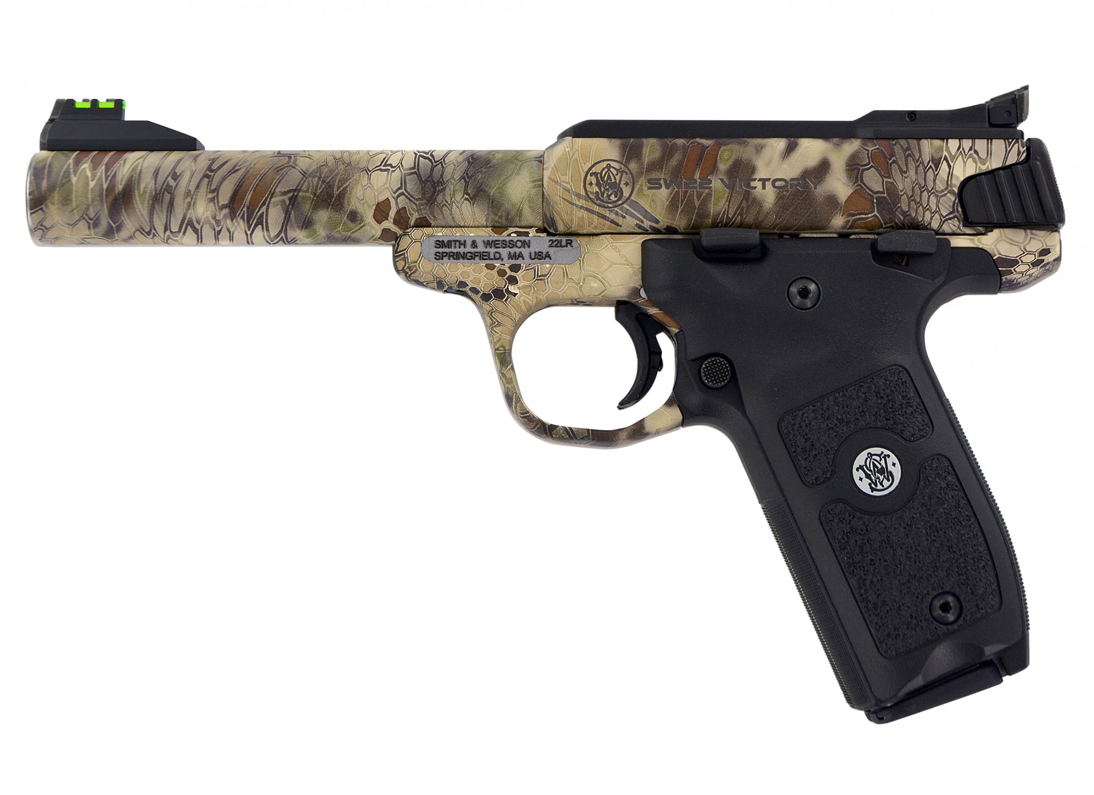 Smith & Wesson SW22 Victory Handgun .22 LR 10rd Magazine 5.5" Barrel Kryptek Highlander Camo