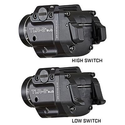 Streamlight TLR-8 Sub Compact Rail Mounted Tactical Light with Red Laser for GLOCK 43X/48 MOS 43X/48 Rail