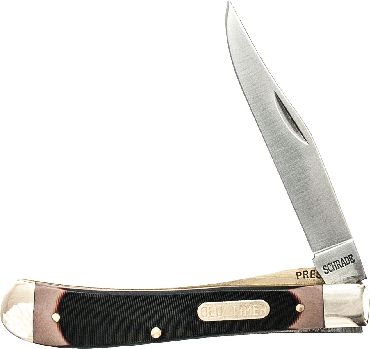 Battenfeld Knives Old Timer Gunstock Trapper Folding Knife 3 7/8" Single Blade Pocket Knife