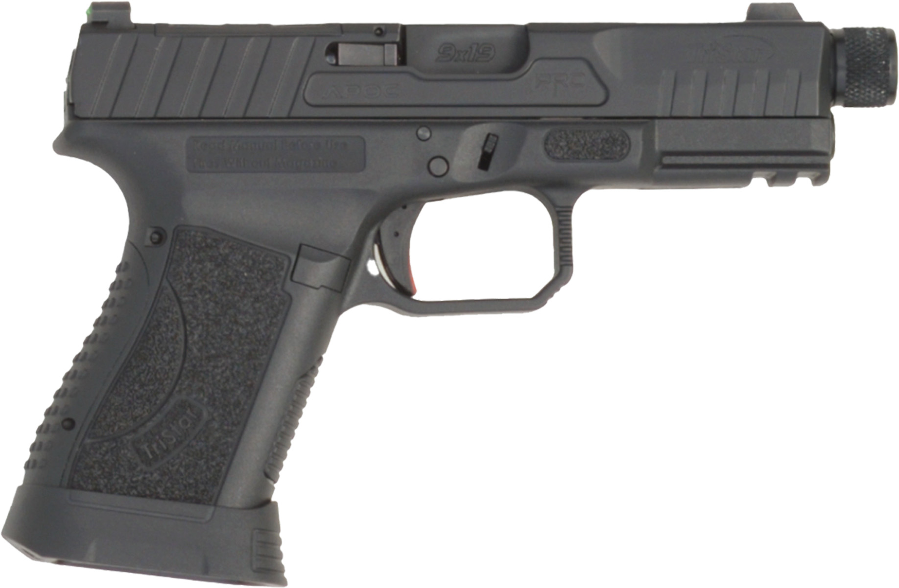 TriStar APOC Pro Handgun 9mm Luger 15rd Magazine (2) 4.48" Threaded Barrel Black