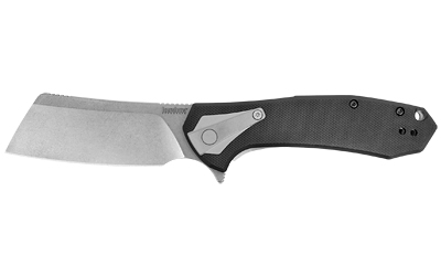 Kershaw Bracket Folding Knife 3-2/5" Cleaver Blade Black