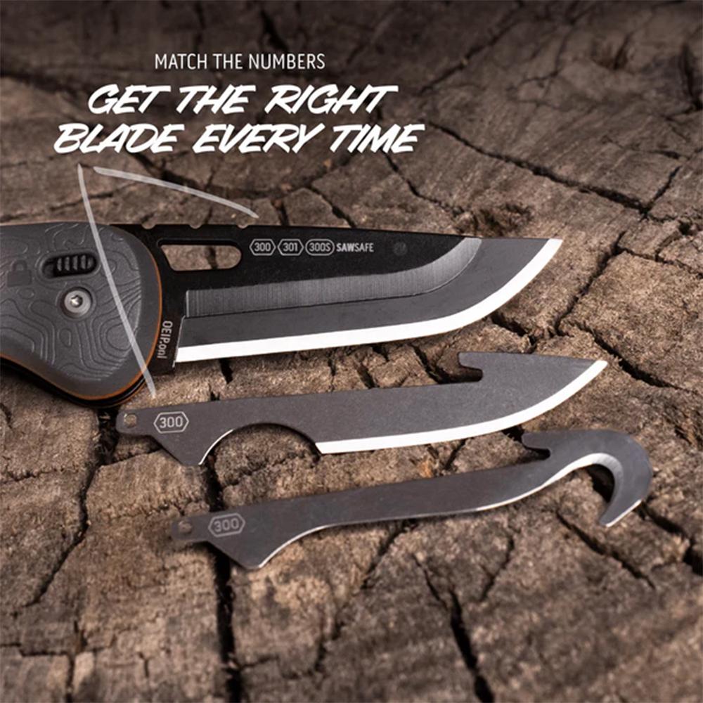 Outdoor Edge Razor HTX Replaceable Blade Folding Knife 3" Blades Grey