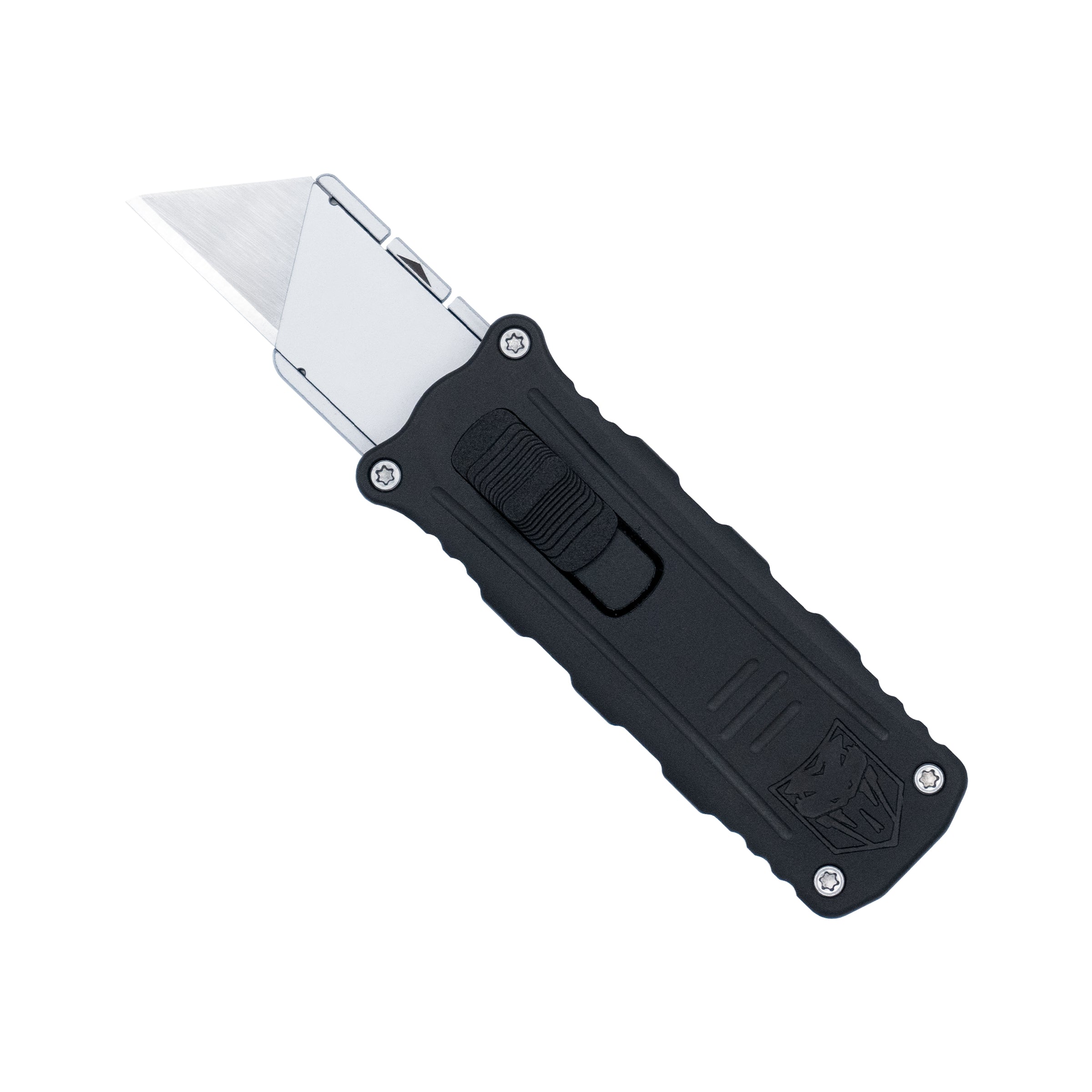 COBRATEC OTF UTILITY KNIFE SIDE BUTTON BLACK