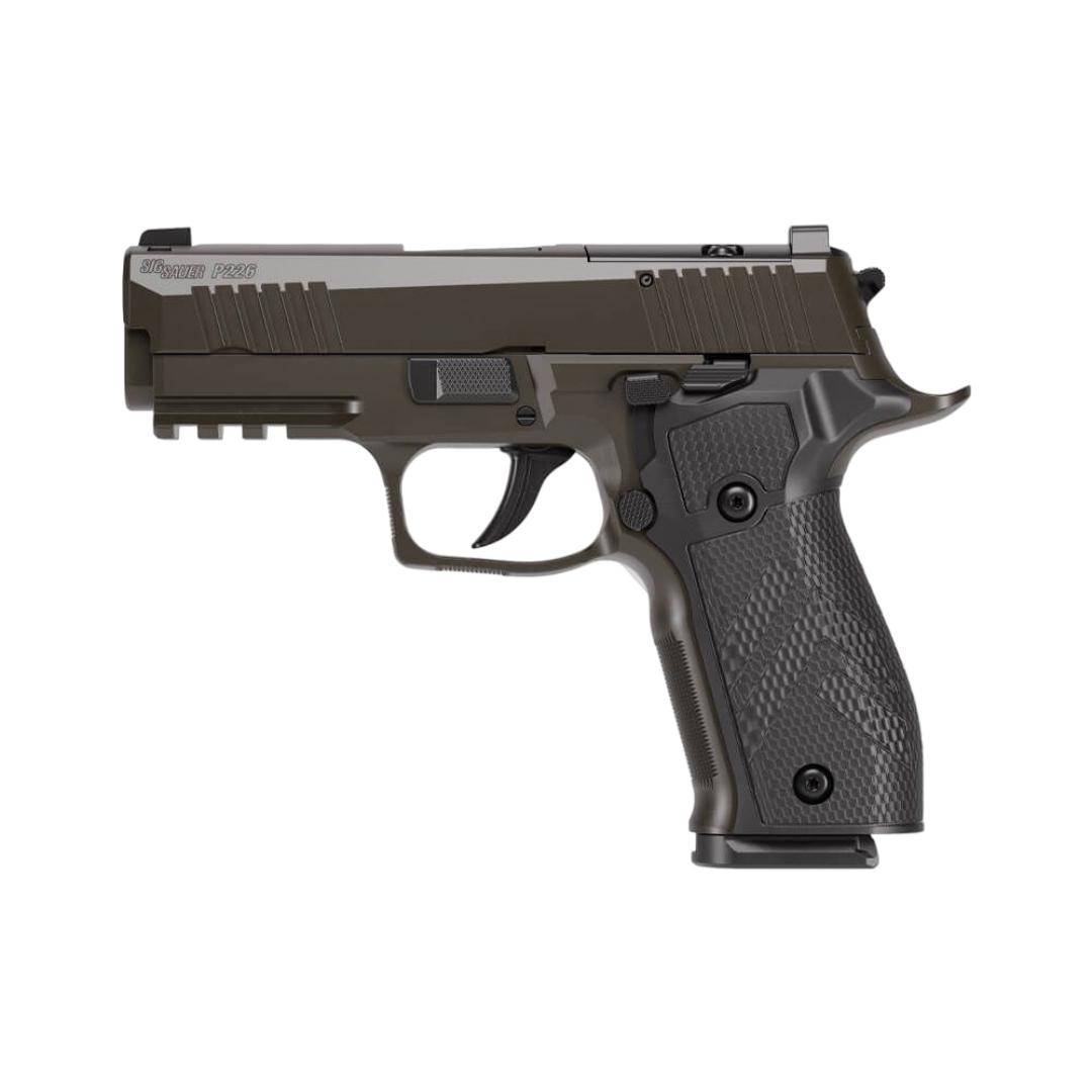 Sig Sauer P226 XCarry Legion Handgun 9mm Luger 18rd Magazines(3) 3.8" Barrel SAO Optic Ready Legion Grey Cerakote