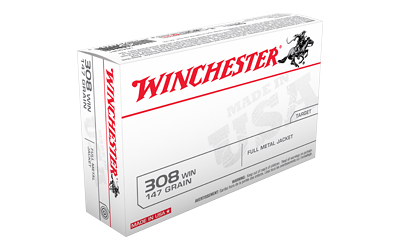 Winchester USA Rifle Ammunition .308 Win 147 gr. FMJ 2800 fps 20/ct