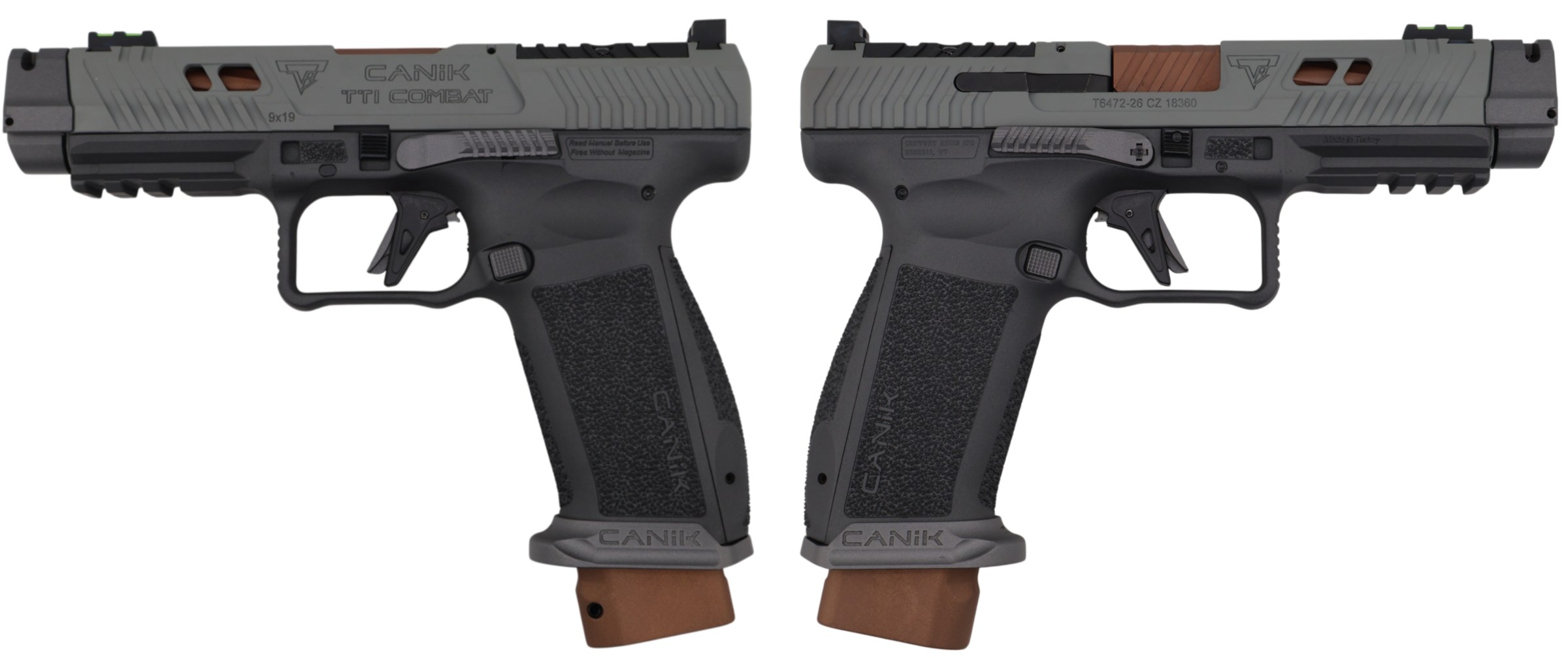 Canik CENTURY CANIK TTI COMBAT SMOKE 9MM PISTOL 4.6" 2-18RD