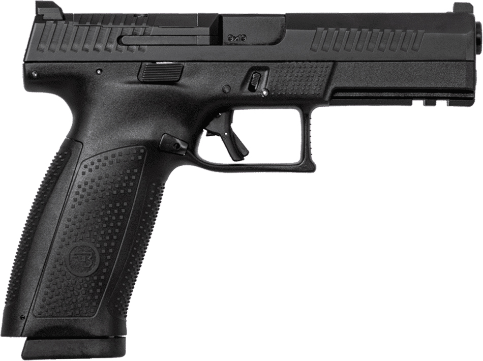 CZ USA P-10 F Handgun 9mm Luger 19rd Magazine 4.5" Barrel Black Optic Ready Fixed Sights