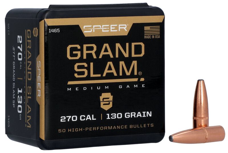 Speer Grand Slam Rifle Bullets .270 cal .277" 130 gr GSSP 50/ct