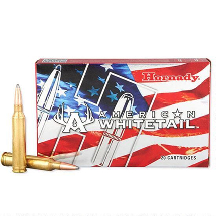 Hornady American Whitetail Rifle Ammunition 7mm Rem Mag 154 gr Interlock SP 2814 fps 20/ct
