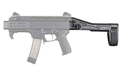 SB Tactical EVO2 Pistol Side Folding Brace Black SB LOGO