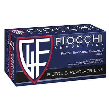 FIOCCHI 45 COLT 255G CMJ 50RD BX 500RD CASE