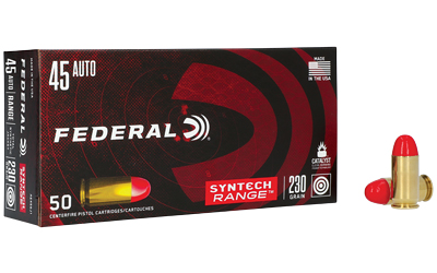 Federal American Eagle Syntech Handgun Ammunition .45 ACP 230 gr TSJ 830 fps 50/ct