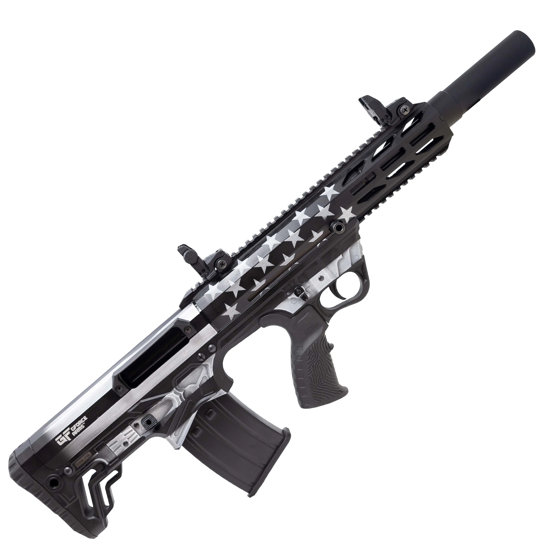 GForce Arms GFA GFY-1USA 12/18.5 BPUP FLBW USA FLG BLK/WHITE