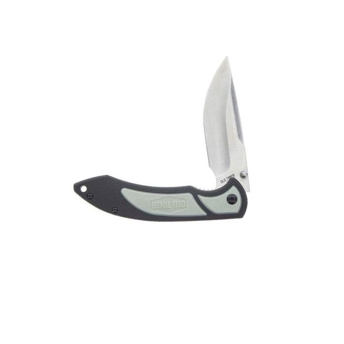 Battenfeld Knives Old Timer Trail Boss Drop Point Folder 3 1/2" Blade Black