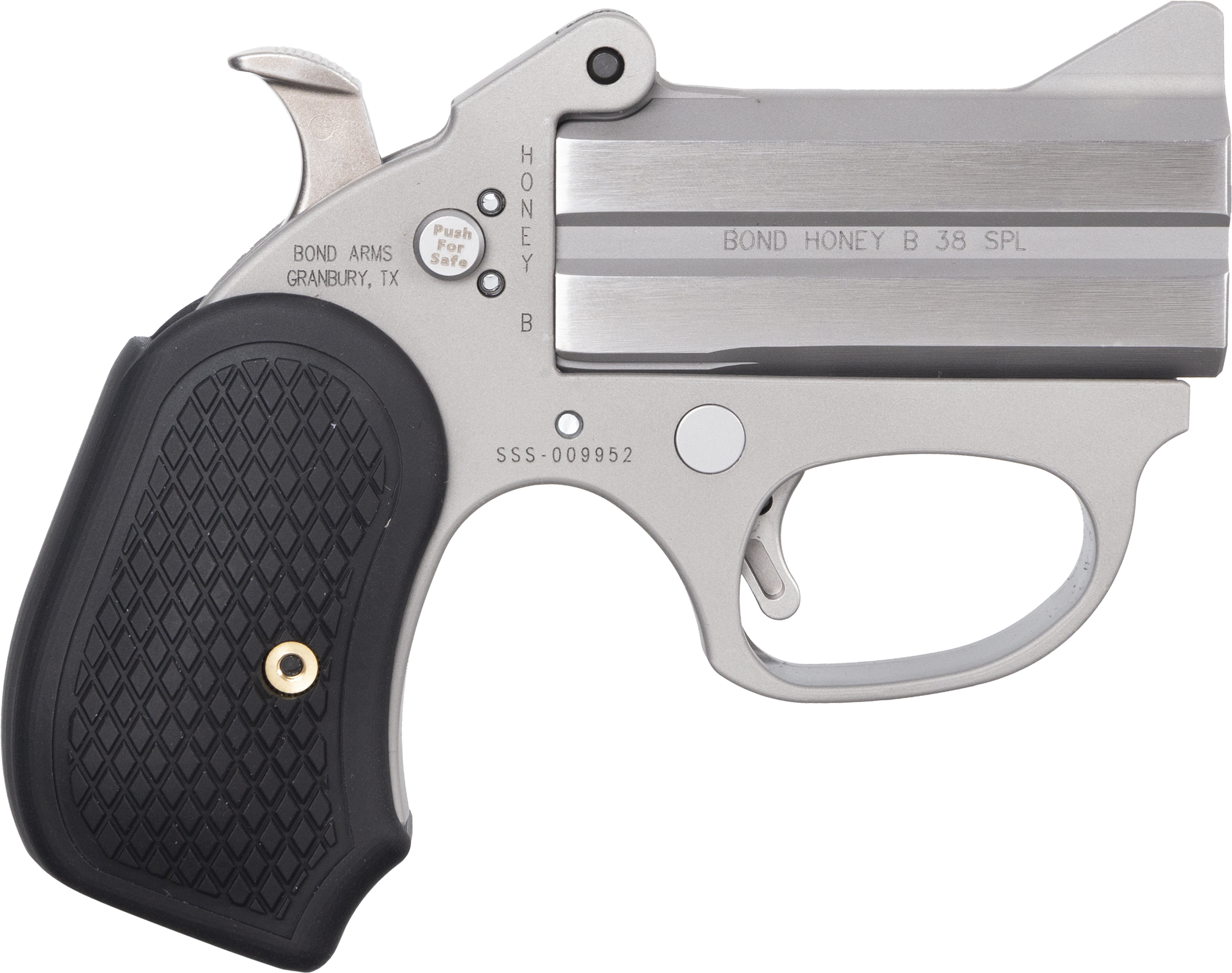 Bond Arms Honey-B Stinger Handgun .38 Spl 2rd Capacity 3" Barrel B6 Resin Grips