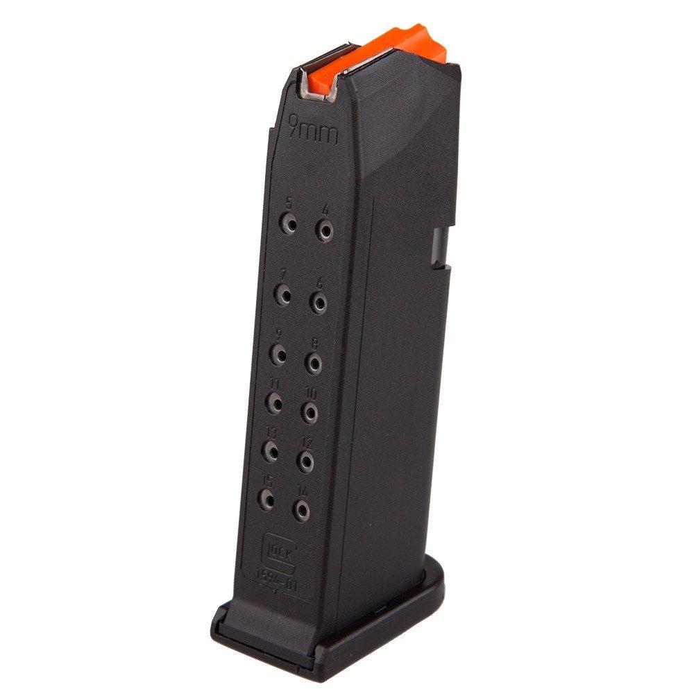 GLOCK GEN5 MAG G19 15rd (mag floor plate 01, follower orange) Pkg