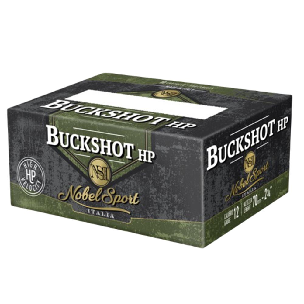 Eurosports LLC Noble Sport Plumbum Buckshot Shotshells 12 ga 2-3/4" 12 pellet 1290 fps #00 250/ct (25-10/ct)
