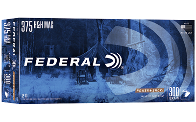 Federal Power-Shok Rifle Ammunition .375 H&H 300 gr SP 2530 fps - 20/ct