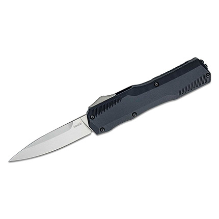Kershaw Livewire OTF Automatic Knife 3-3/10" Drop Point Blade Black