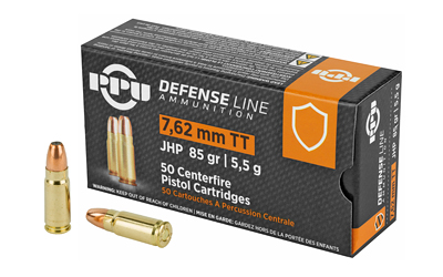 PPU DEF 7.62 TOKAREV 85GR JHP 50RD BOX 10 BOXES PER CASE