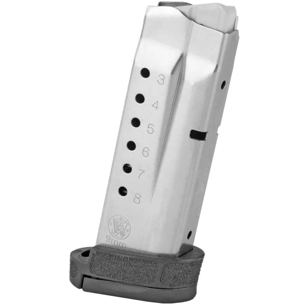 Smith & Wesson M&P Shield M2.0 SS Handgun Magazine with Finger Rest 9mm Luger 8/rd