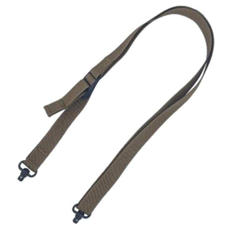 Military Products TacShield Sport Ridge 2 Point Rifle Sling 1" Wide QD Swivels Coyote Brown