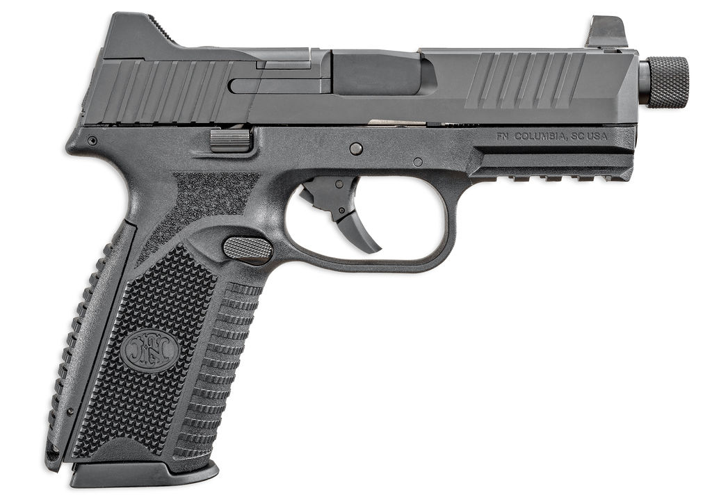 FN 509 Tactical Handgun 9mm Luger 17rd & 24rd Magazines (2) 4.5" Threaded Barrel Black NMS