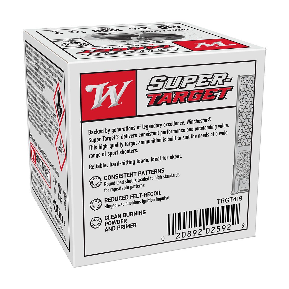 Winchester Super-Target Shotshells 410ga 2-1/2" 1/2oz 1300 fps #9 25/ct