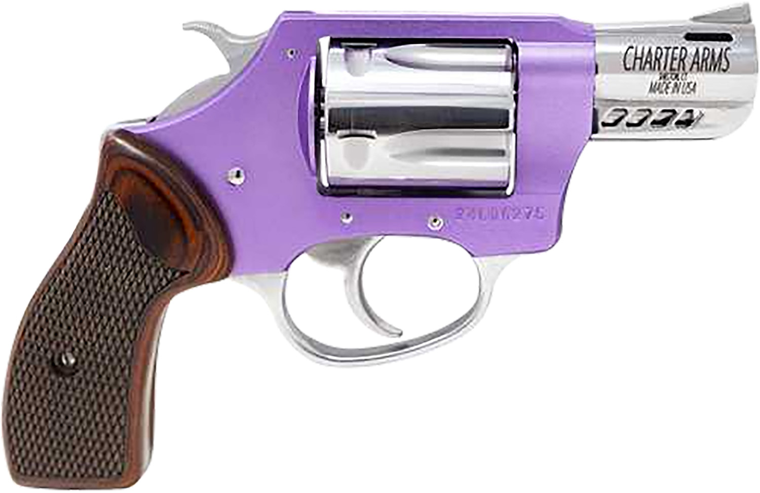 Charter Arms Coyote Lavender & SS .380 ACP 5 Shot 2''