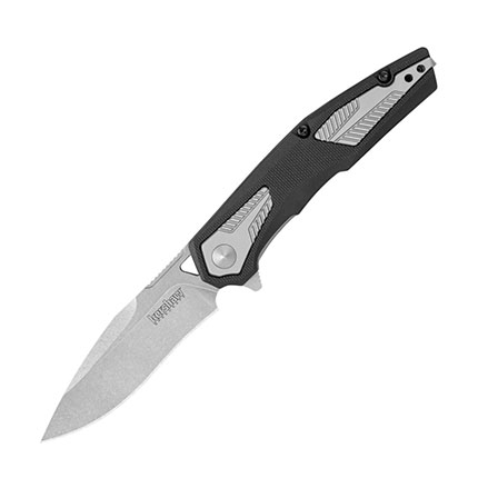 Kershaw Tremolo Spring Assisted Folding Knife 3-1/8" Clip Point Blade Black