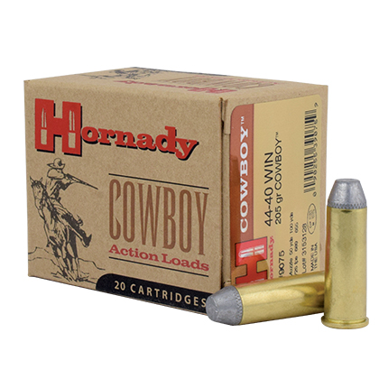 HORNADY CUSTOM 44-40 205G XTP COWBOY 20RD BX 200RD CASE