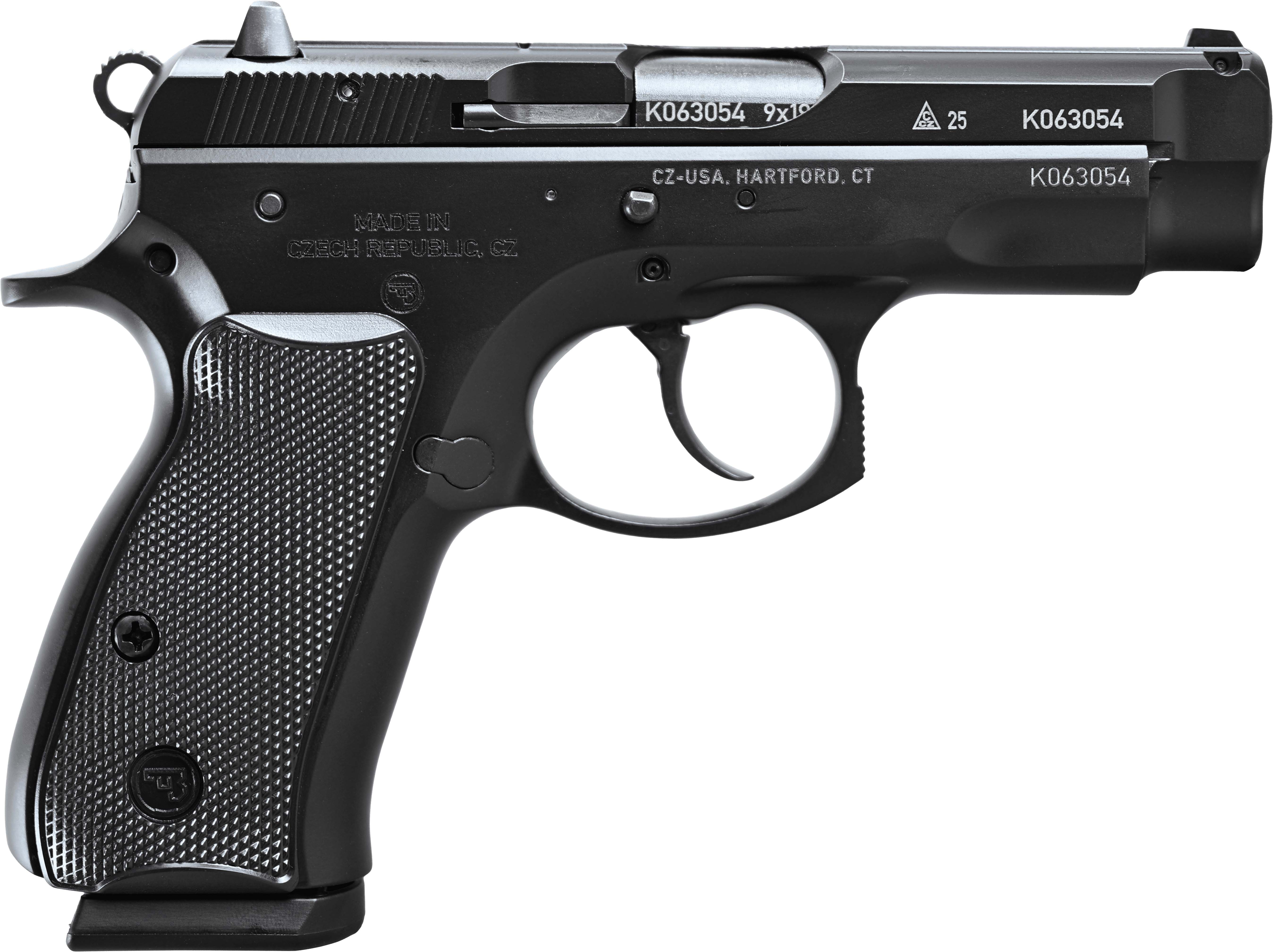 CZ USA CZ 75 Compact 50th Anniversary Elite Handgun 9mm Luger 10rd Magazines (2) 3.75" Barrel Black