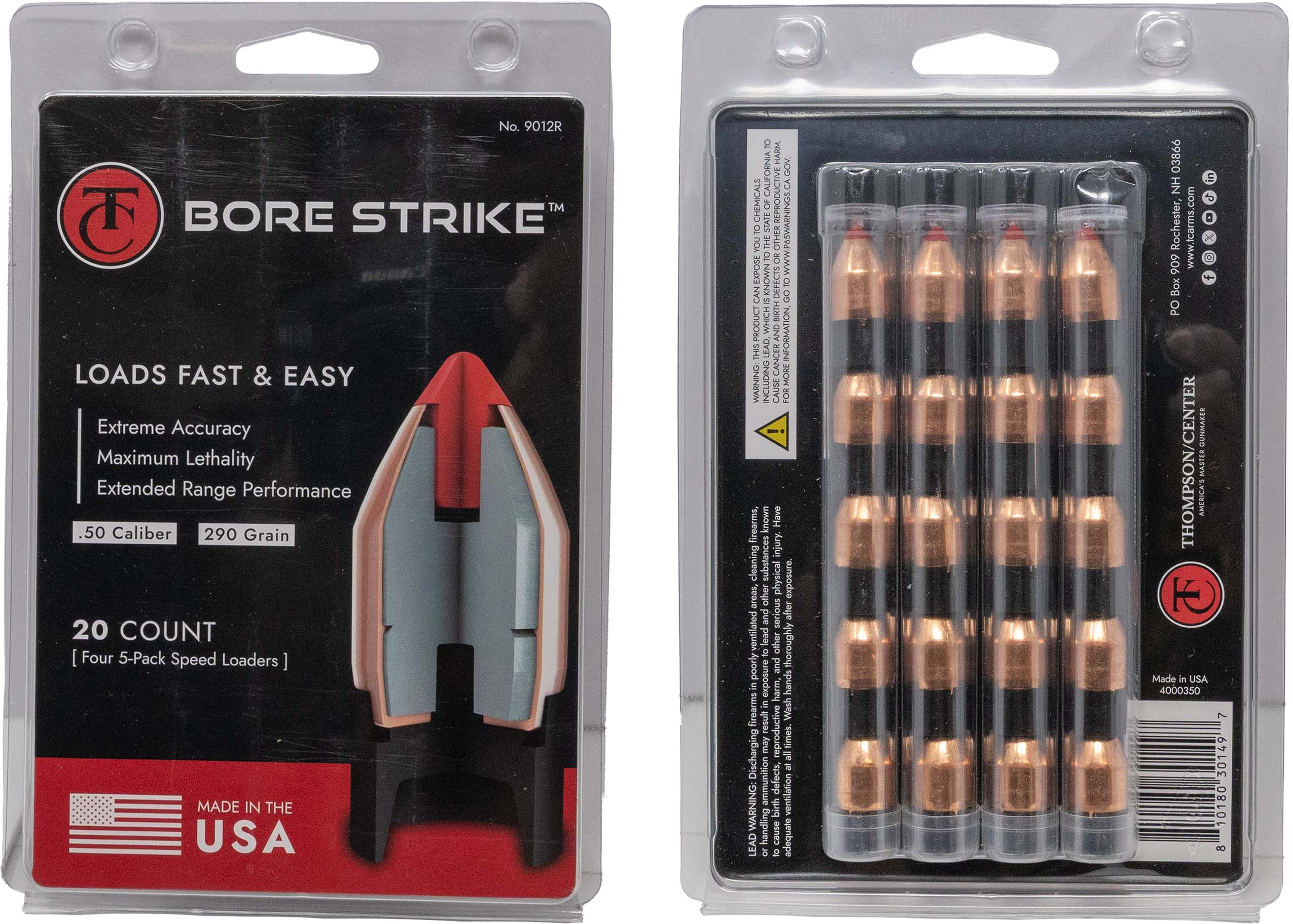 Thompson Center Bore Strike ELD-X Bullets .50 cal 290 gr PT 20/ct