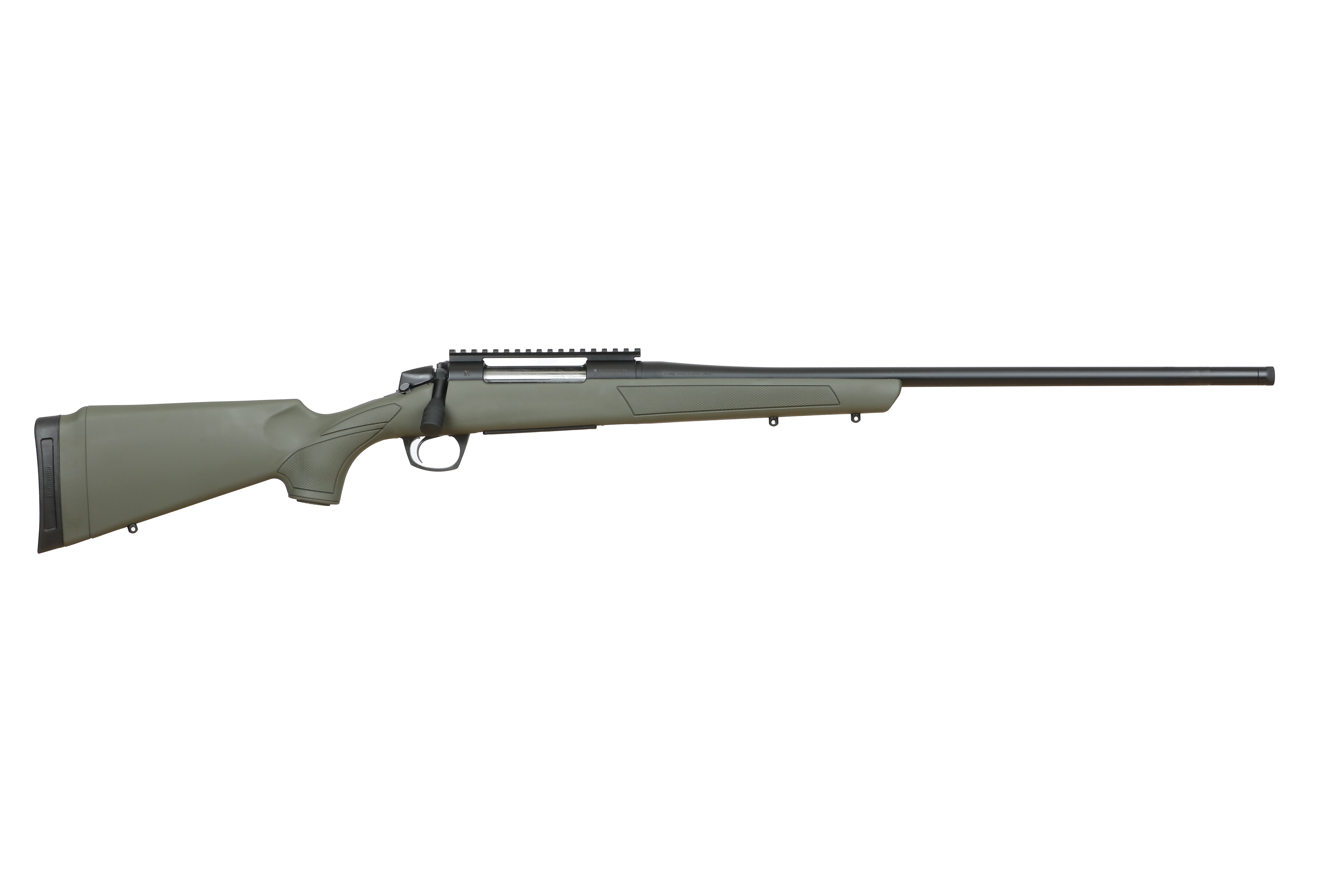CVA Cascade Rifle .243 Win 4rd Capacity 20" Threaded Cerakote Black Barrel OD Green Stock 0 MOA Pic Rail