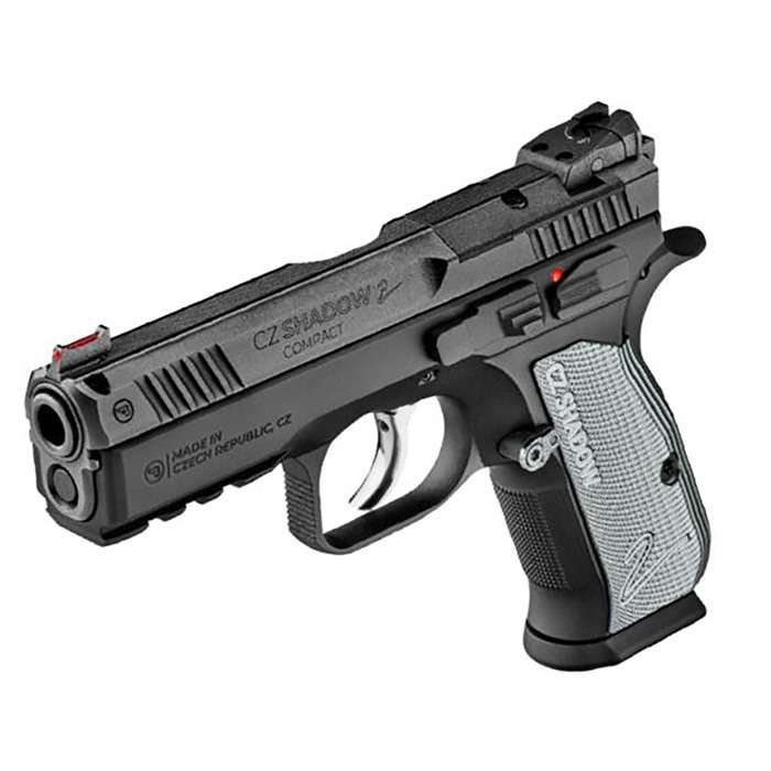 CZ 75 Shadow 2 Compact Optic Ready Handgun 9mm Luger 15rd Magazines(2) 4" Barrel Aluminum Grips