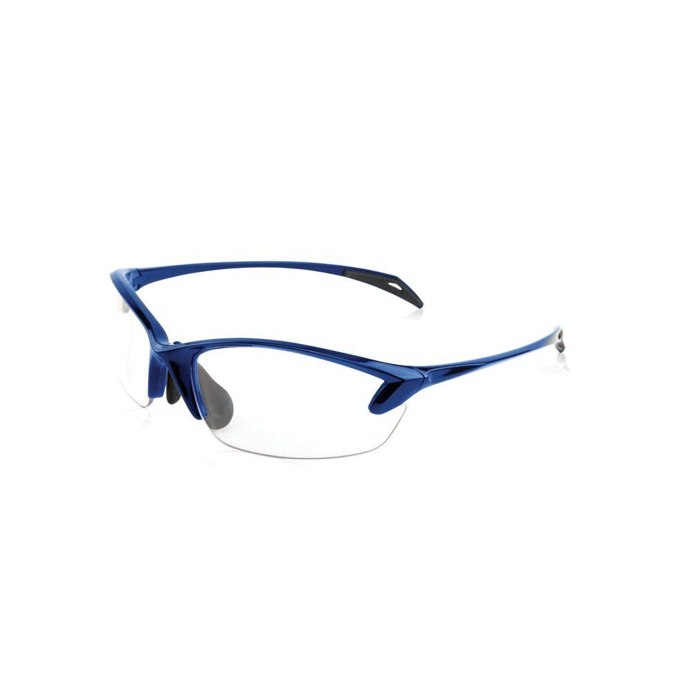 AOB Smith & Wesson Colonel Womens Shooting Glasses Half Frame Blue with Clear Lens