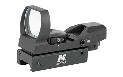 NcStar Red & Green Reflex Sight with 4 Reticles and QR Mount - Black