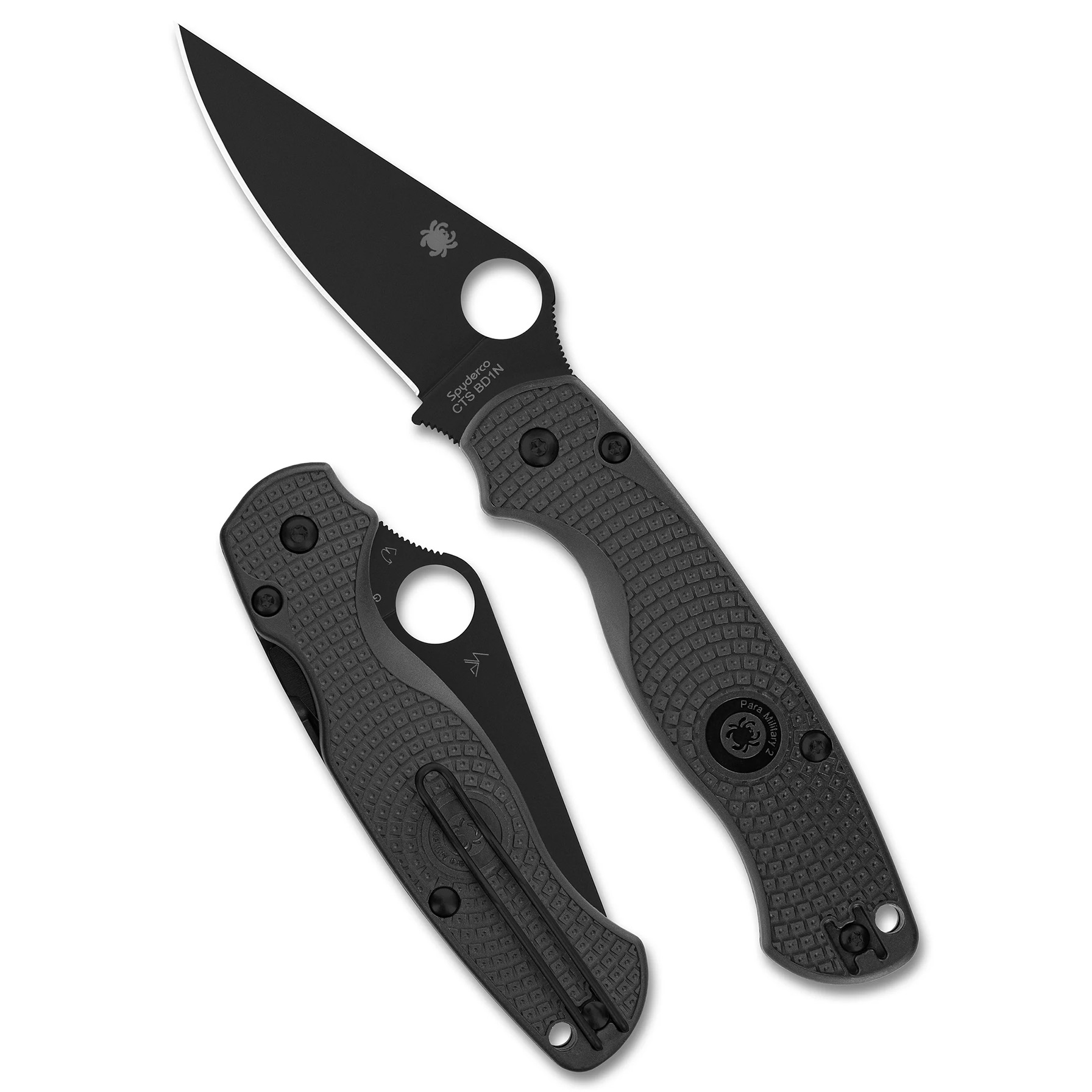 SPYDERCO PARA MILITARY 2 LW BLK