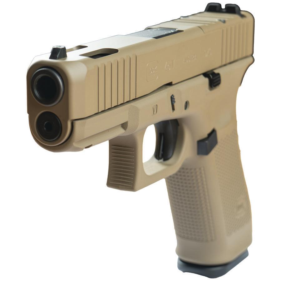 Glock V-Series Optic Ready Model 45 Handgun 9mm Luger 17rd Magazines (3) 3.7" Ported Barrel FDE Cerakote Austria